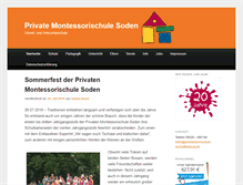 Tablet Screenshot of montessorischule-aschaffenburg.de